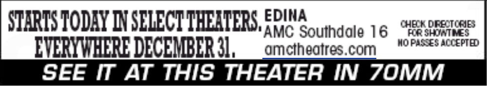 HATEFUL EIGHT CINEMAS_MinneapolisStarTribune_25DEC2015