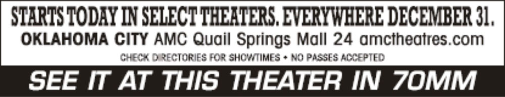 HATEFUL EIGHT CINEMAS_TheOklahoman_25DEC2015